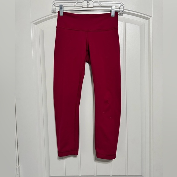 lululemon athletica Pants - Lululemon Athletica Red Leggings